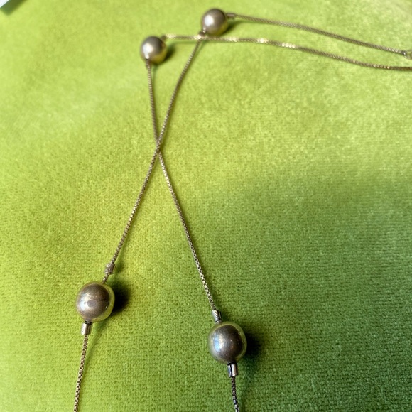 Long Silver Layering Necklace - Picture 2 of 2